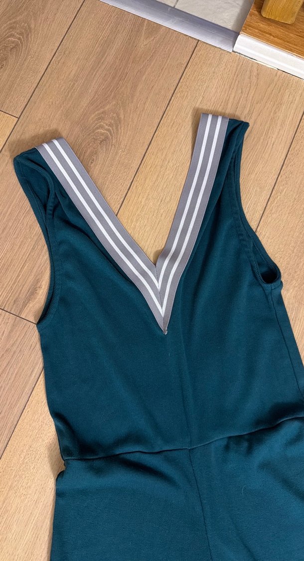 Kadın Lacivert V Yaka Uzun Tulum - Görsel 2