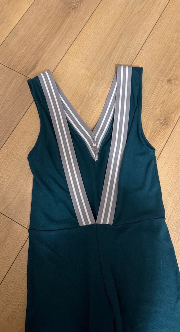 Kadın Lacivert V Yaka Uzun Tulum - Görsel 3