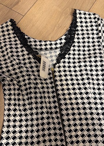 Kareli elbise - Görsel 3