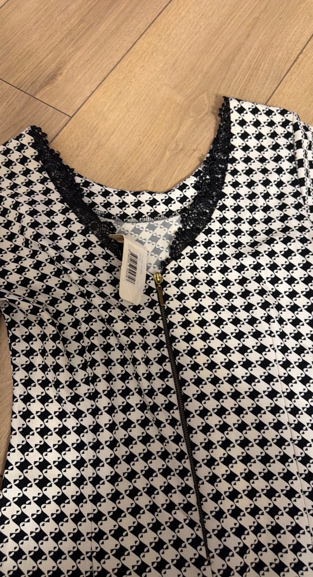 Kareli elbise - Görsel 3