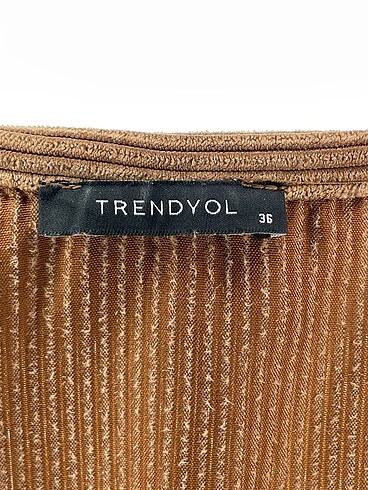 36 Beden kahverengi Renk Trendyol & Milla Kısa Elbise %70 İndirimli.