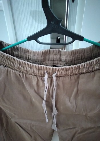 38 Beden Rahat Kesim Kadın Keten Pantolon - Görsel 6