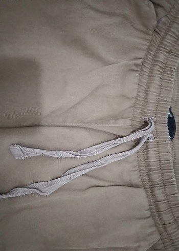 38 Beden Rahat Kesim Kadın Keten Pantolon - Görsel 2