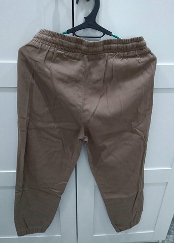 38 Beden Rahat Kesim Kadın Keten Pantolon - Görsel 5