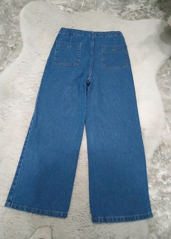 Diğer Düğmeli Mavi Denim Kadın jeans Pantolon
