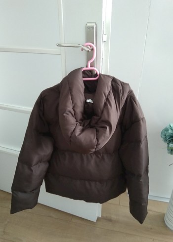 M BEDEN KAHVERENGİ OVERSİZE KIŞLIK MONT - Görsel 2