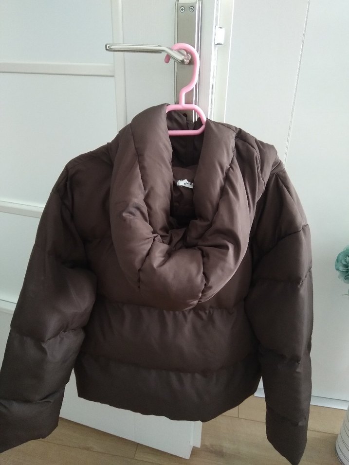 M BEDEN KAHVERENGİ OVERSİZE KIŞLIK MONT - Görsel 5