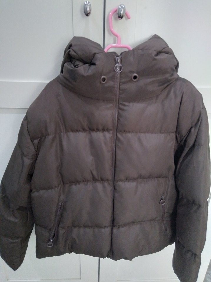 M BEDEN KAHVERENGİ OVERSİZE KIŞLIK MONT - Görsel 3