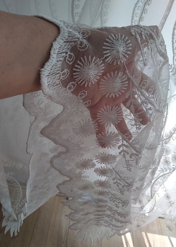 2.45*2.43cm EBATINDA TÜL PERDE - Görsel 3