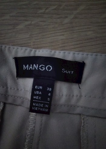 MANGO MARKA BEJ RENK PANTOLON - Görsel 7