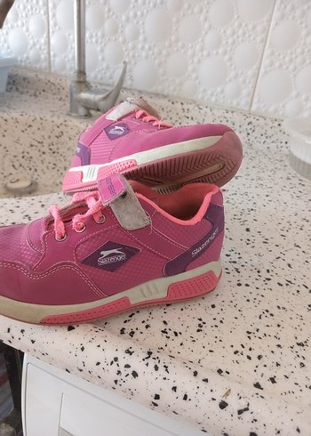 Kız Çocuk Pembe Spor Ayakkabı Velcro