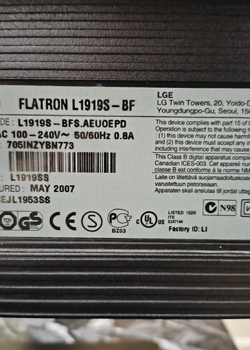 LG FLATRON L1919S-BF 19" MONİTÖR - Görsel 4