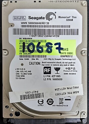 SEAGATE 2.5