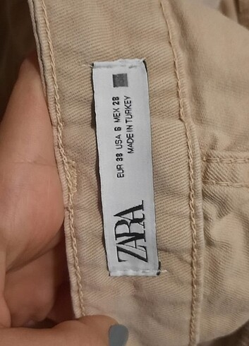 38 Beden ten rengi Renk zara pantolon