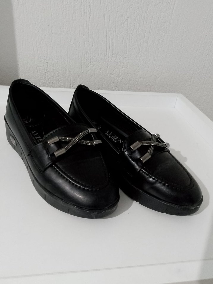 Bej Süet Tokalı Blok Topuklu Abiye Ayakkabı - Görsel 5