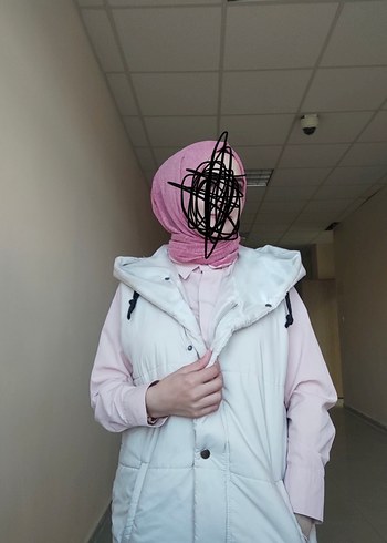 Uzun, Gevşek Kesim Triko Kadın Kaban #şişme mont # yelek - Görsel 4