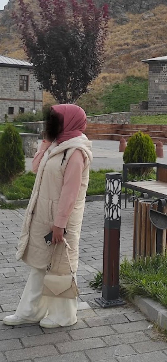 Uzun, Gevşek Kesim Triko Kadın Kaban #şişme mont # yelek - Görsel 2