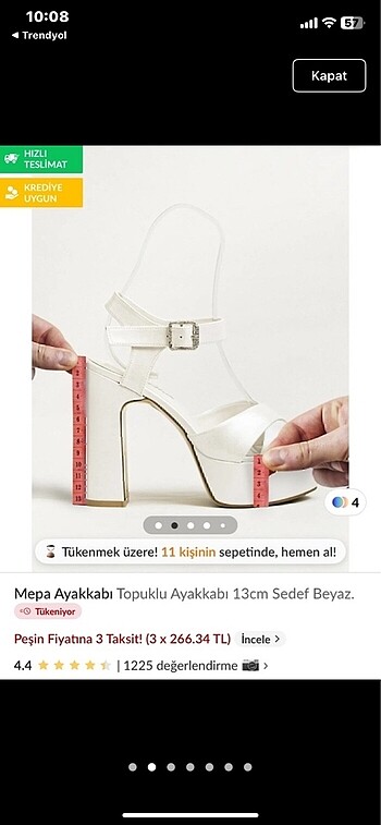 Trendyol & Milla Topuklu ayakkabı #gelinlikayakkabısı