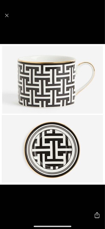 H&M home fincan ve tabağı