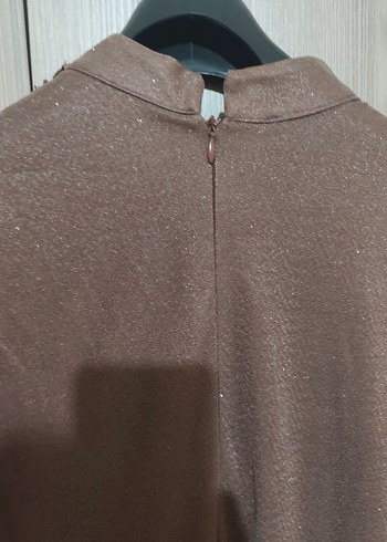 Nakışlı Uzun Kollu Bej Kadın Abiye Elbise - Görsel 9