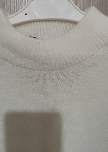 Beyaz Kadın Triko Kazak - Görsel 2