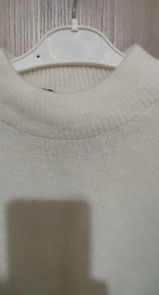 Beyaz Kadın Triko Kazak - Görsel 2