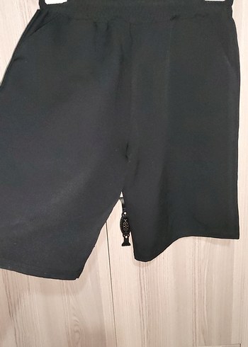 Siyah Rahat Kesim Midi Sort - Görsel 4