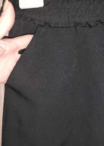 Siyah Rahat Kesim Midi Sort - Görsel 2