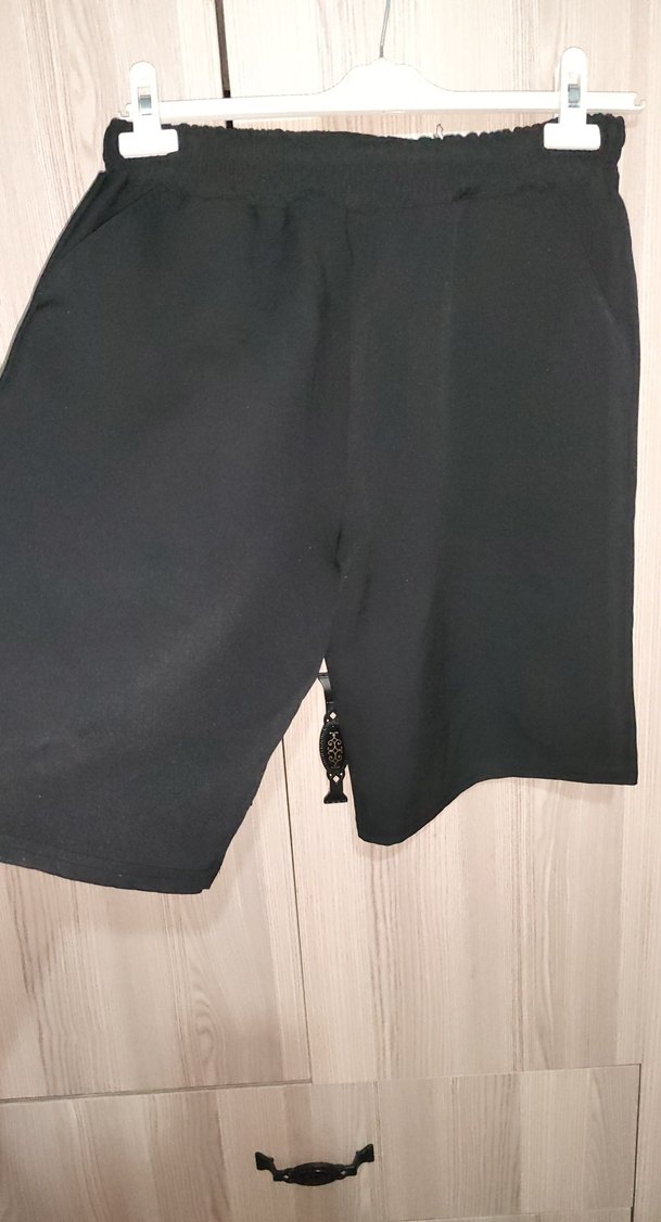 Siyah Rahat Kesim Midi Sort - Görsel 4