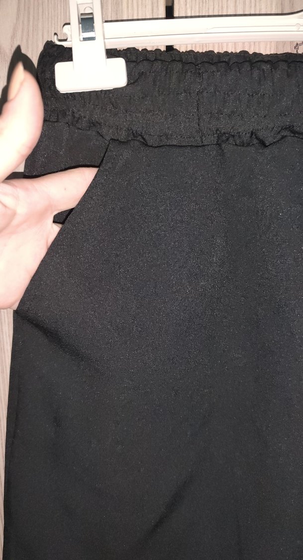 Siyah Rahat Kesim Midi Sort - Görsel 2