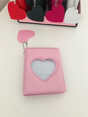 Kpop binder pembe KALPLİ charm dahil