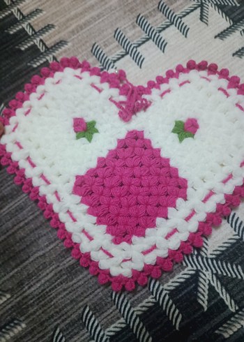 Renkli Nakışlı Pembe lif el giriyo çift taraflı - Görsel 2