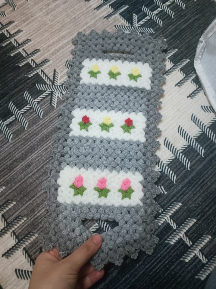 Renkli Örgü Banyo Süngeri - Görsel 3