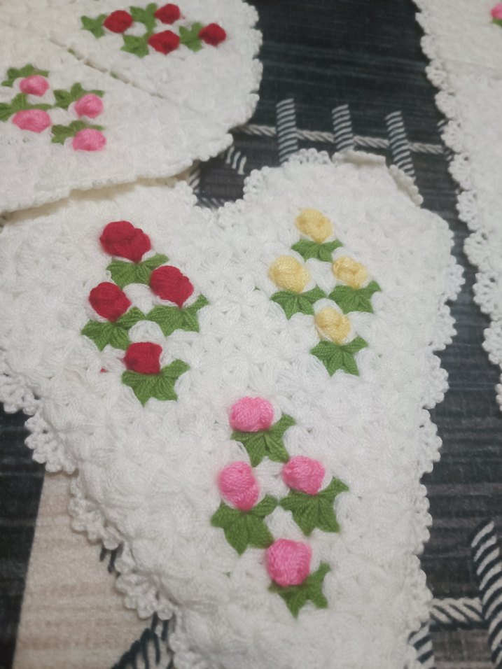 Çiçek Desenli Renkli Banyo Süngeri 4 lü set - Görsel 2