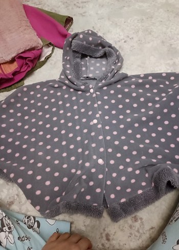 Kız Çocuk Gri panço 4-5 Yaş - Görsel 2