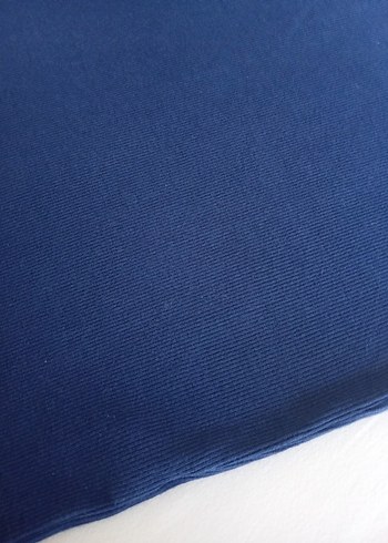 Koyu Mavi Kısa Kollu Midi Elbise - Görsel 3