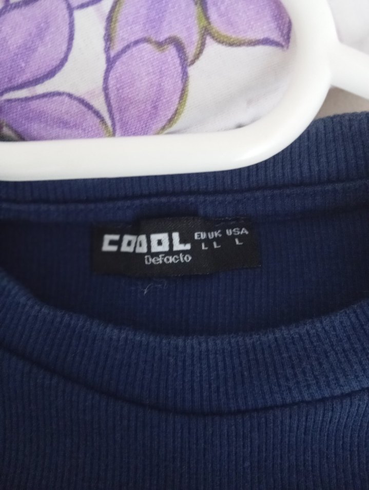 Koyu Mavi Kısa Kollu Midi Elbise - Görsel 5