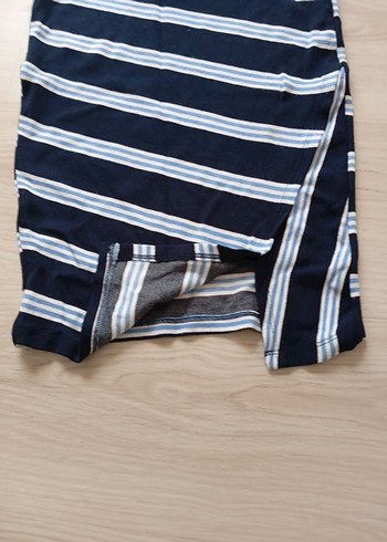 Çizgili Midi  Etek - Görsel 4