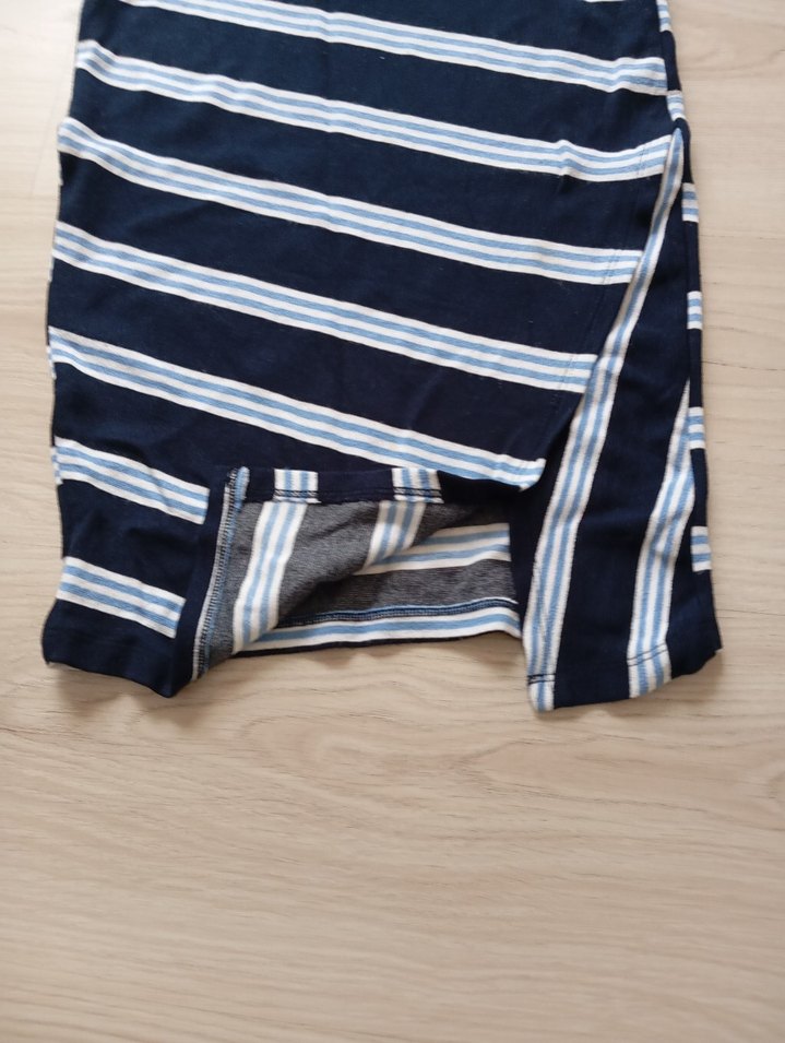 Çizgili Midi  Etek - Görsel 4