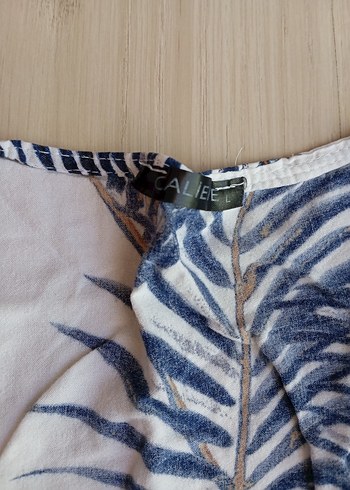 Beyaz Desenli Bohem Kadın Kimono - Görsel 4