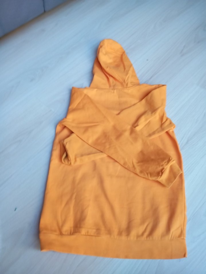 Sarı Kapüşonlu Fermuarlı Kadın Sweatshirt - Görsel 3