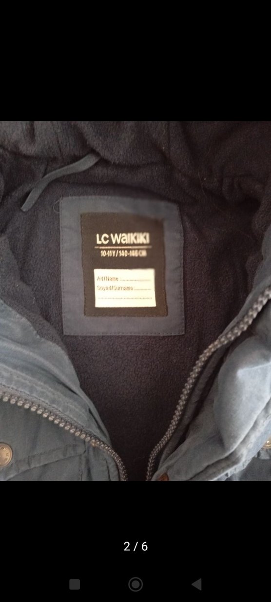 Düğmeli Lacivert Erkek Denim Ceket - Görsel 3