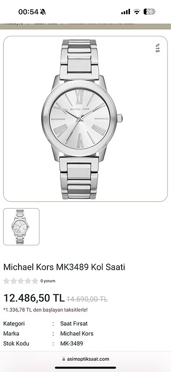 Micheal kors 3489 saat