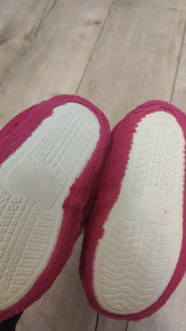 Kız Çocuk Pembe Nakışlı Peluş Terlik - Görsel 2