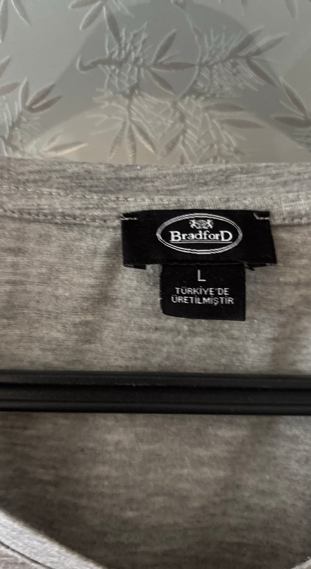 Gri Baskılı Kız Tişörtü, Kısa Kollu - Görsel 2