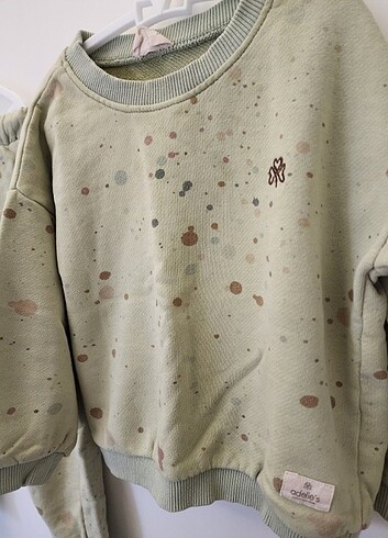 Adelie's Organik Pamuklu Sweatshirt Takım Damla Yeşil

 - Görsel 5