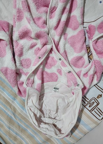 Kız Çocuk Pembe Desenli tulum - Görsel 2