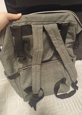 Anne Bebek Bakım Sırt Çantası Gri - Görsel 5