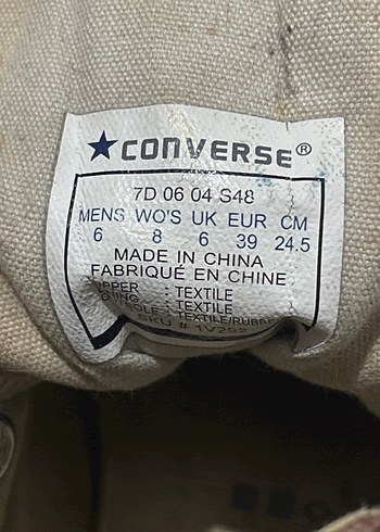 Converse bilekli kahverengi 39 numara ayakkabı - Görsel 6