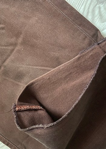 Kahverengi rahat pantolon kaykaycı - Görsel 5